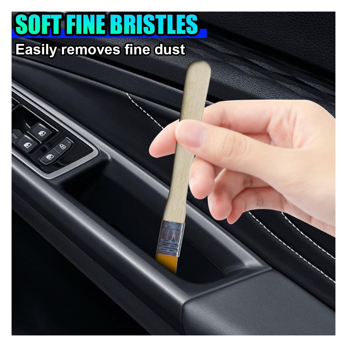 10PCS Car Detailing Brush Kit, Nylon Anti-Static Car Interior Cleaning Tools,…