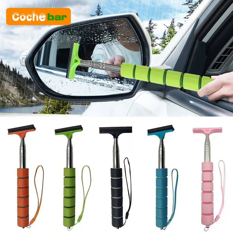 Car Rearview Mirror Wiper Cleaning Tool Auto Glass Mist Cleaner Scraper Car
