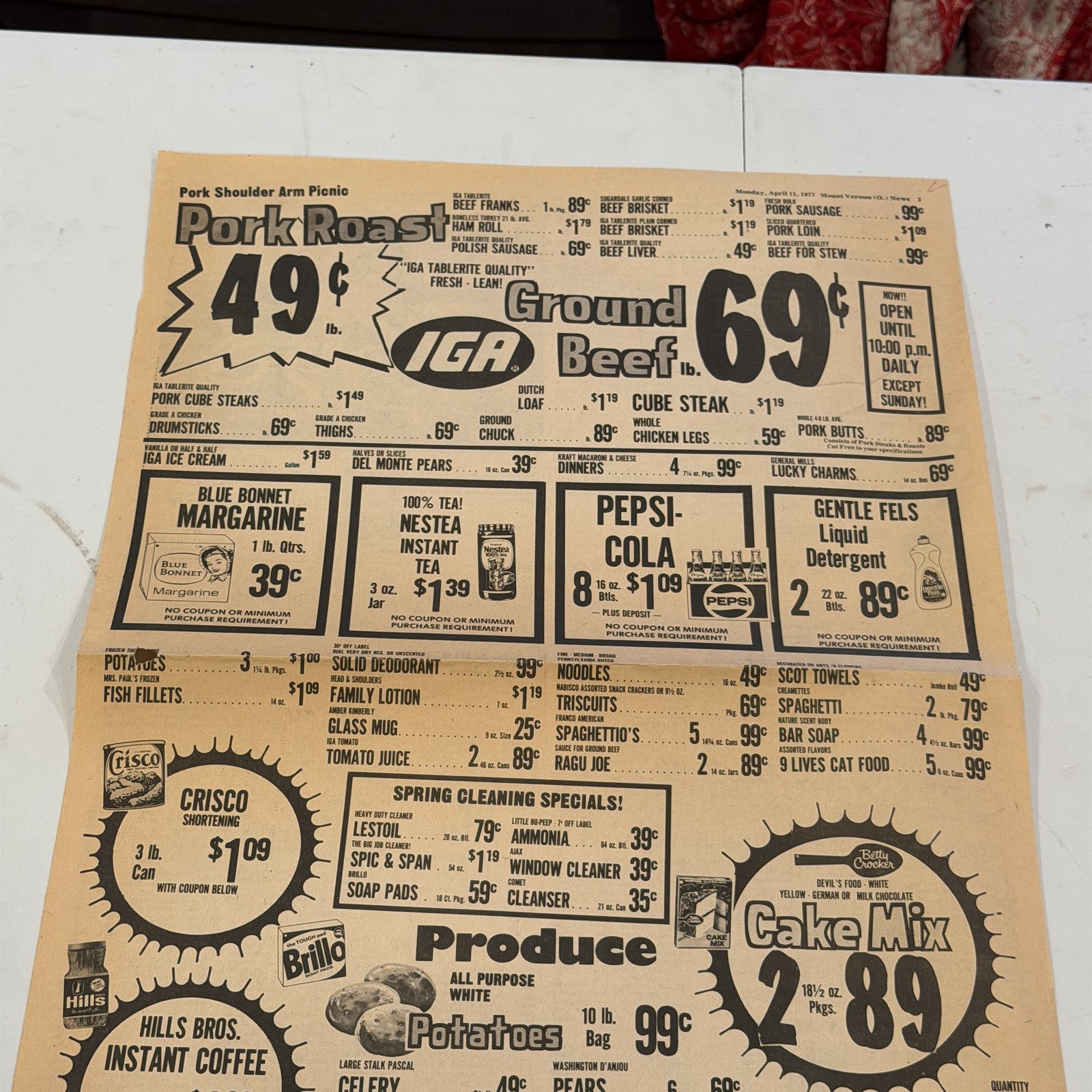 Vintage 1977 Lestoil Heavy Duty Cleaner Advertisement Print Ad Original IGA