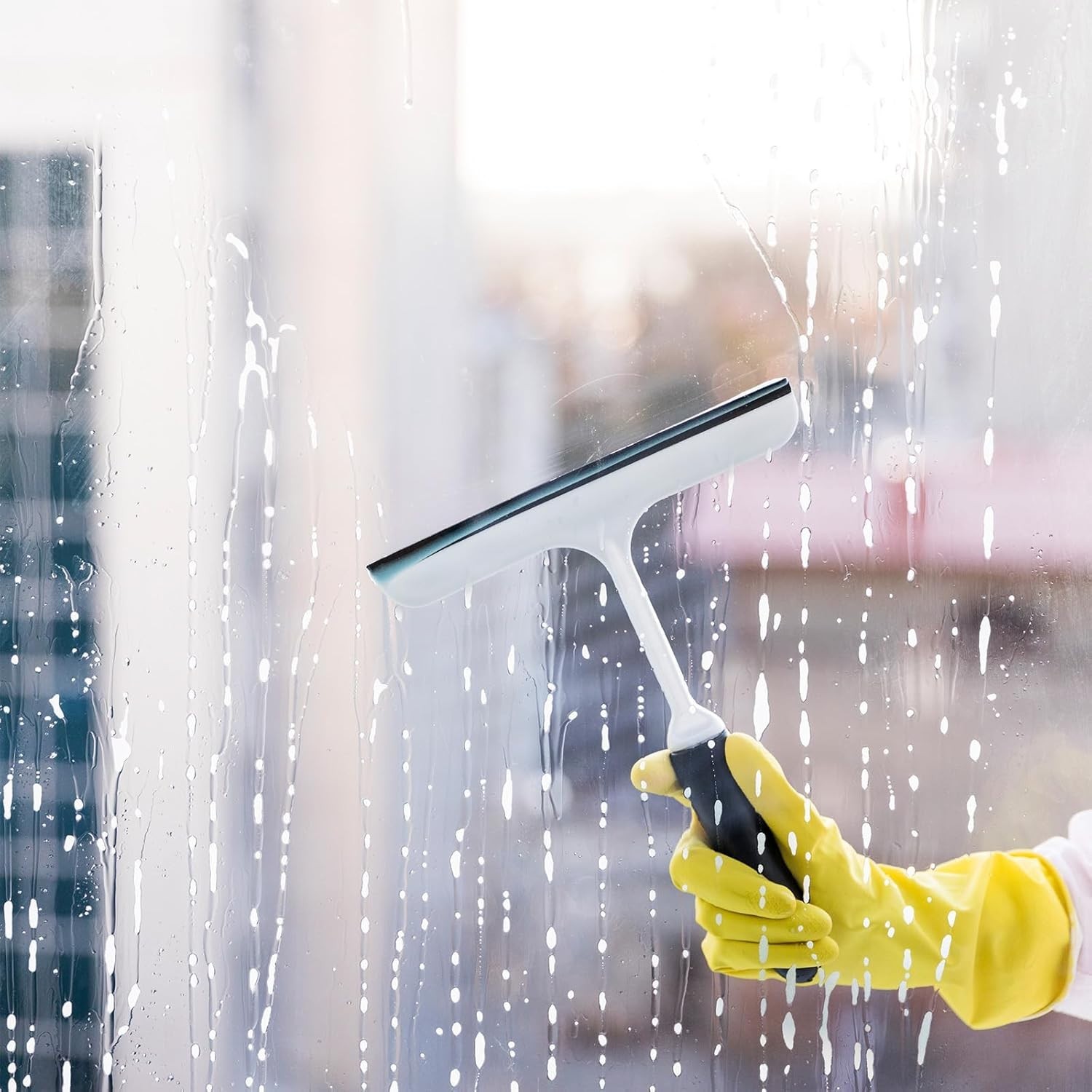Modern 41-Inch Rubber Squeegees for Streak-Free Shower Glass & Windows – 2 Pack