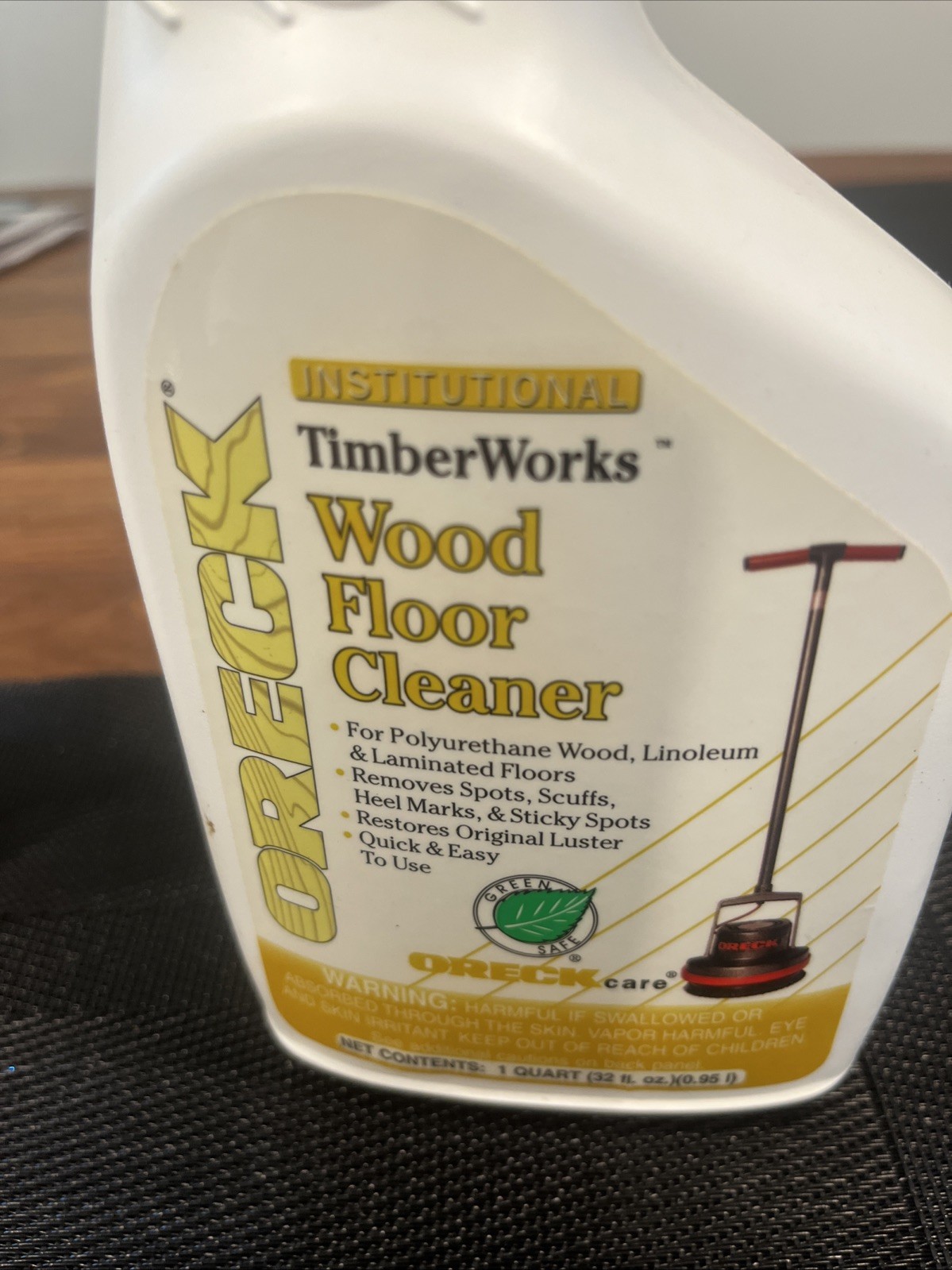 New Oreck Wood Floor Cleaner Industrial Strength 32 Oz Bottle 600000391