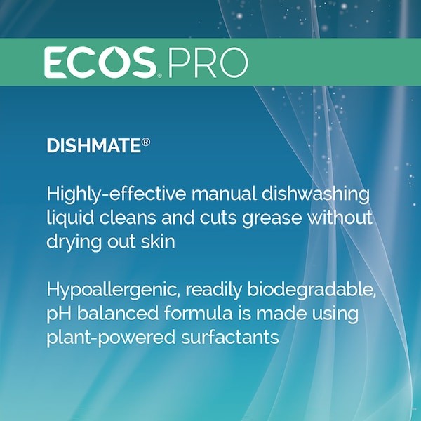 Ecos Pl9721/6 Dish Soap, Hand Wash, 25 Oz, Bottle, Liquid, Unscented,