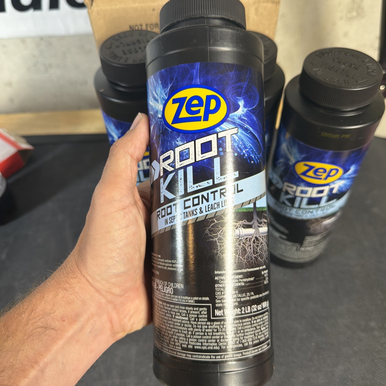 4x Zep Root Kill Pipe Septic System Cleaner 32 Oz FAST USA SHIPPING! Sewer Drain