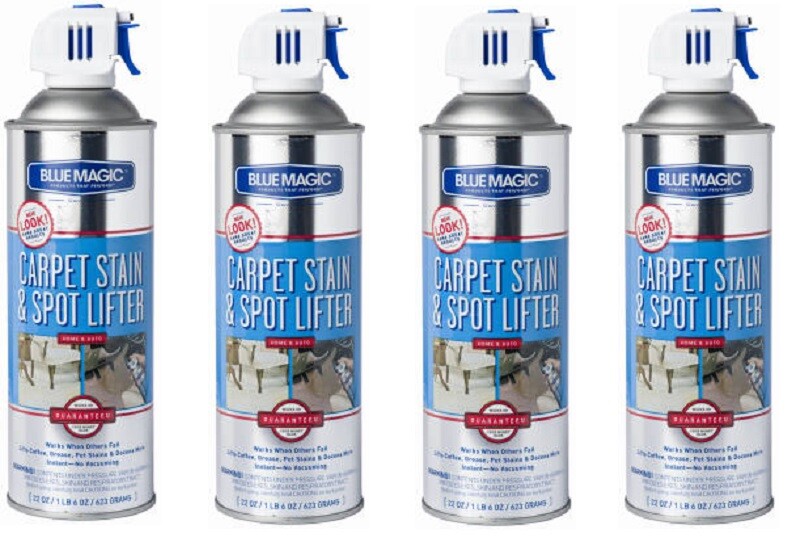 Blue Magic 22 oz Aerosol Carpet Stain & Spot Lifter Spray – Quantity 4