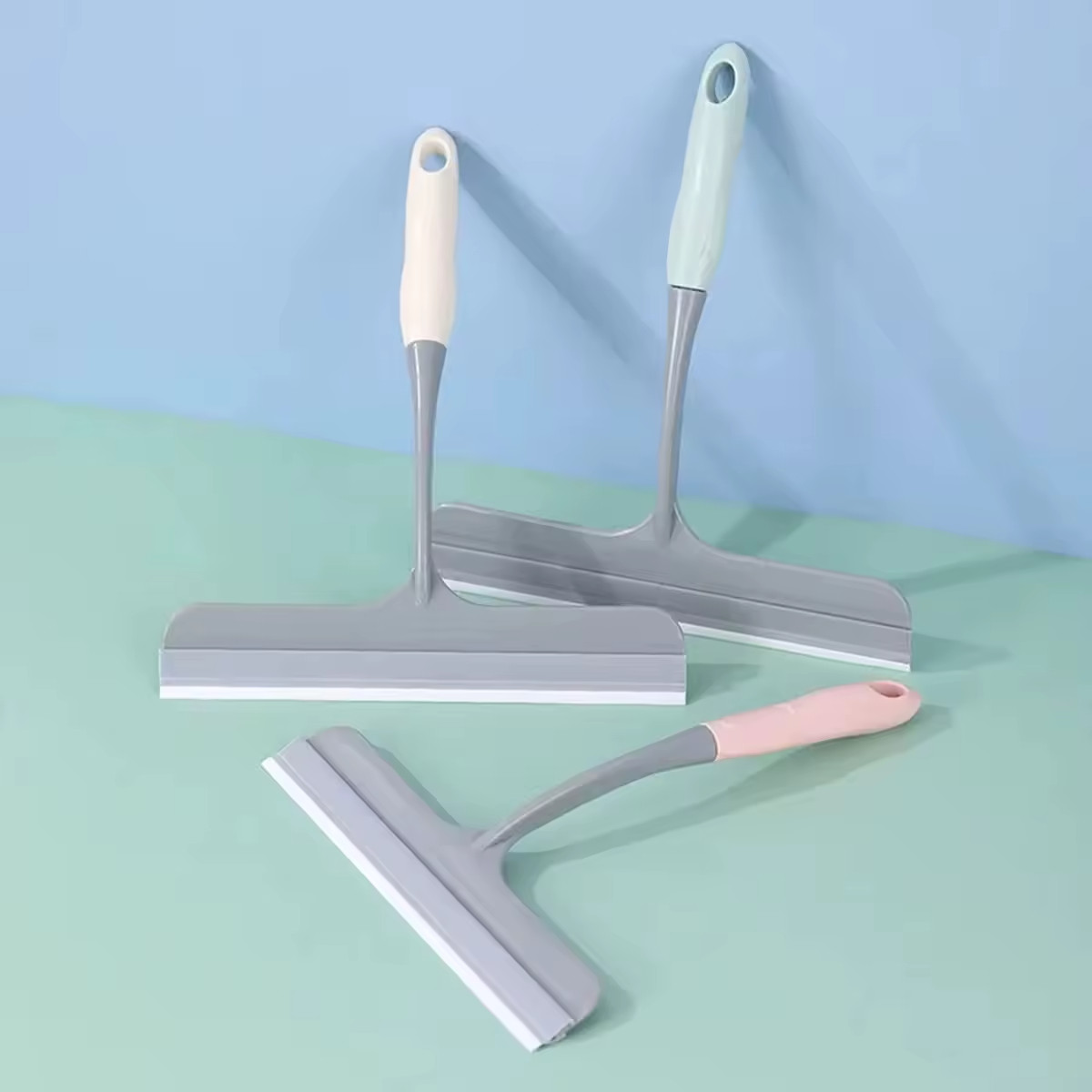 Silicone Scraper Wiper for Window Glass, Shower Doors Countertops & Car Cleaning