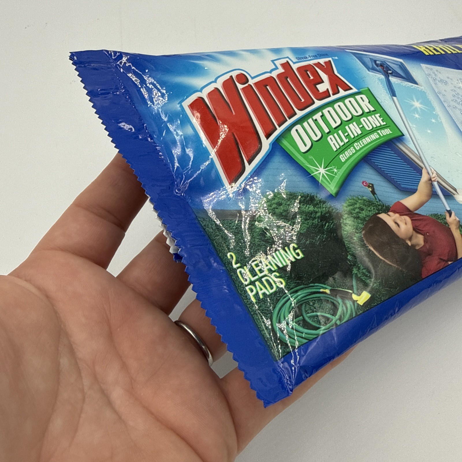Windex Outdoor All In One Glass Cleaning Pads 602684 2 Pack Discontinued Rare