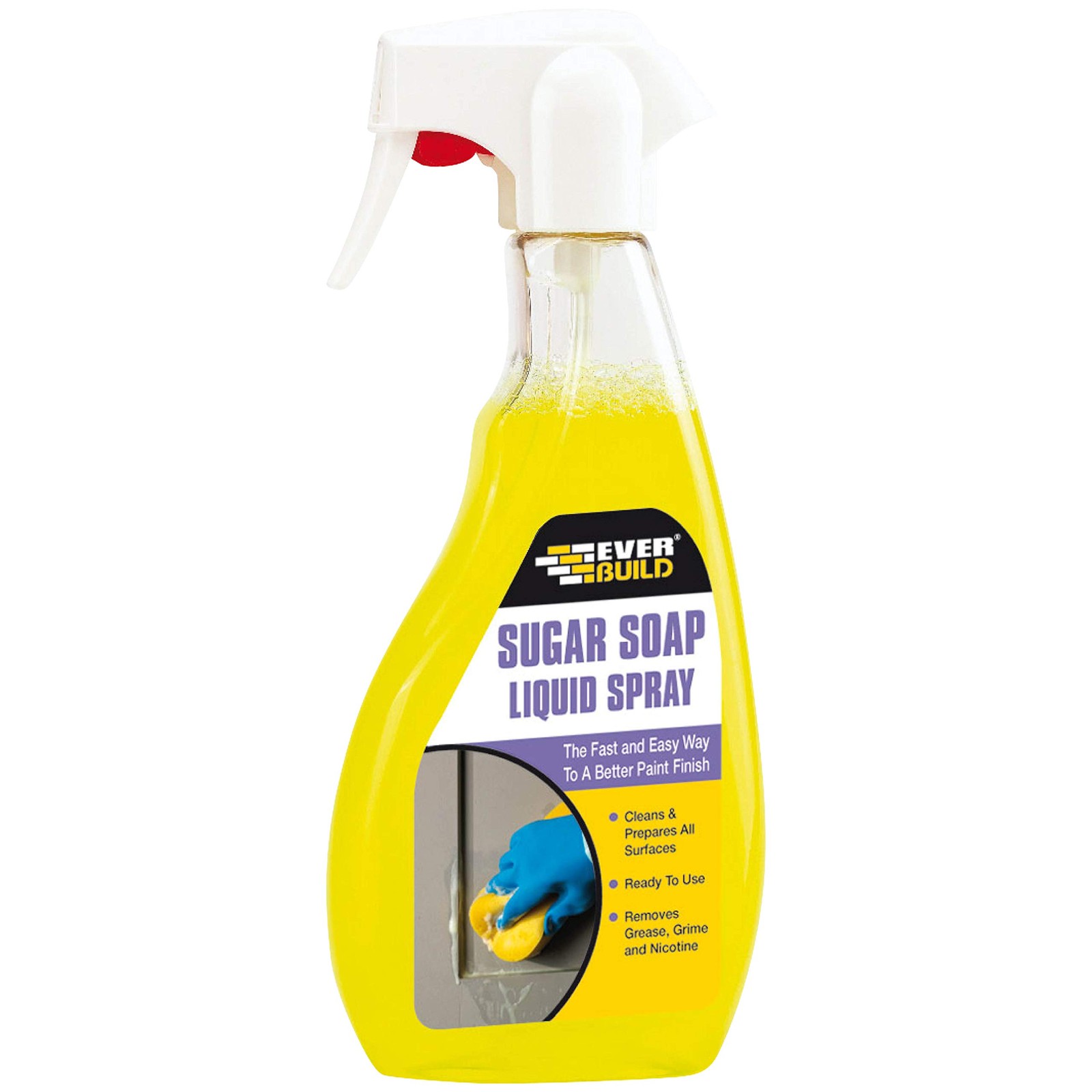 Everbuild Sugar Soap Trigger Spray 500ml 16.91 Fl Oz (Pack of 1)