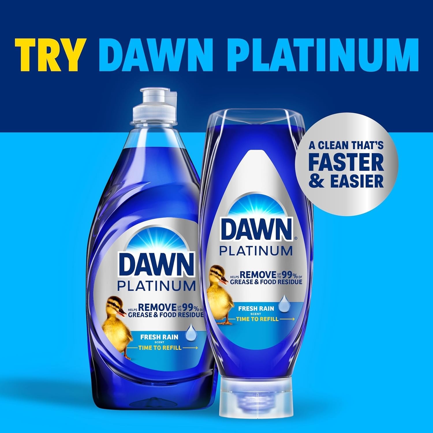 Dawn Ultra Original Dish Soap Refill Jug Large Size Original Blue Liquid Dishwas