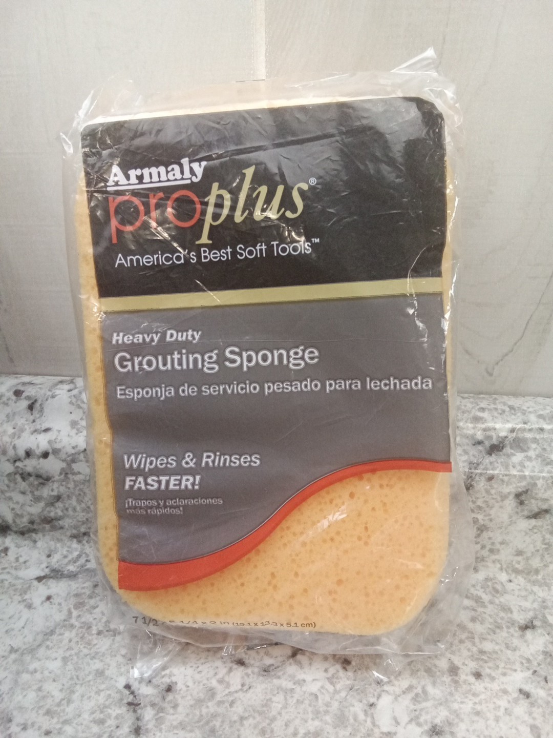 ARMALY ProPlus 7.5″ X 5.25″ X 2″ GROUTING AND CONCRETE & Cleaning SPONGE (Sealed