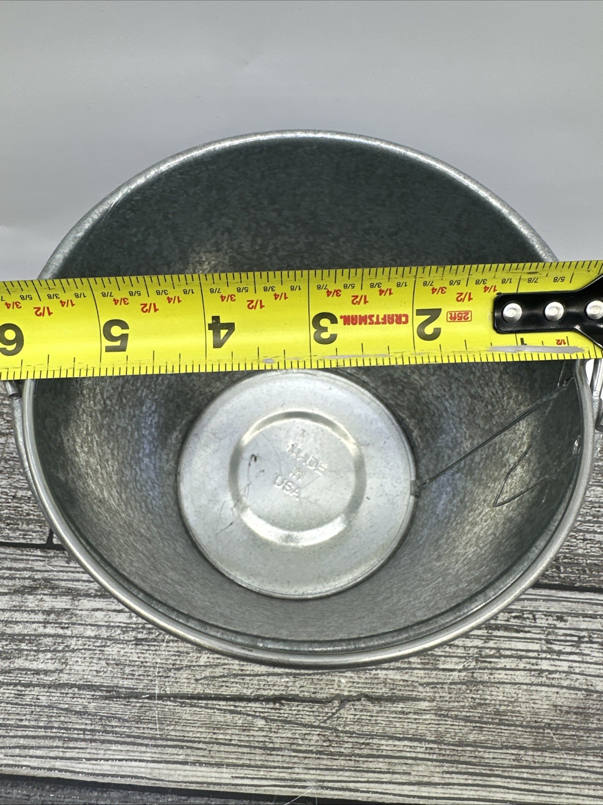 Behrens 2 Qt. Hot-Dipped Steel Pail With Handle Behrens Made In USA 1 L ￼￼