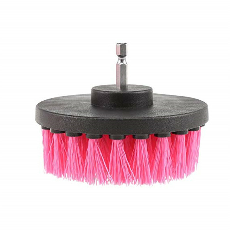 Car Wash Brush Hard Bristle Drill Auto Scrubber Detailing Cleaning Tools Nylon