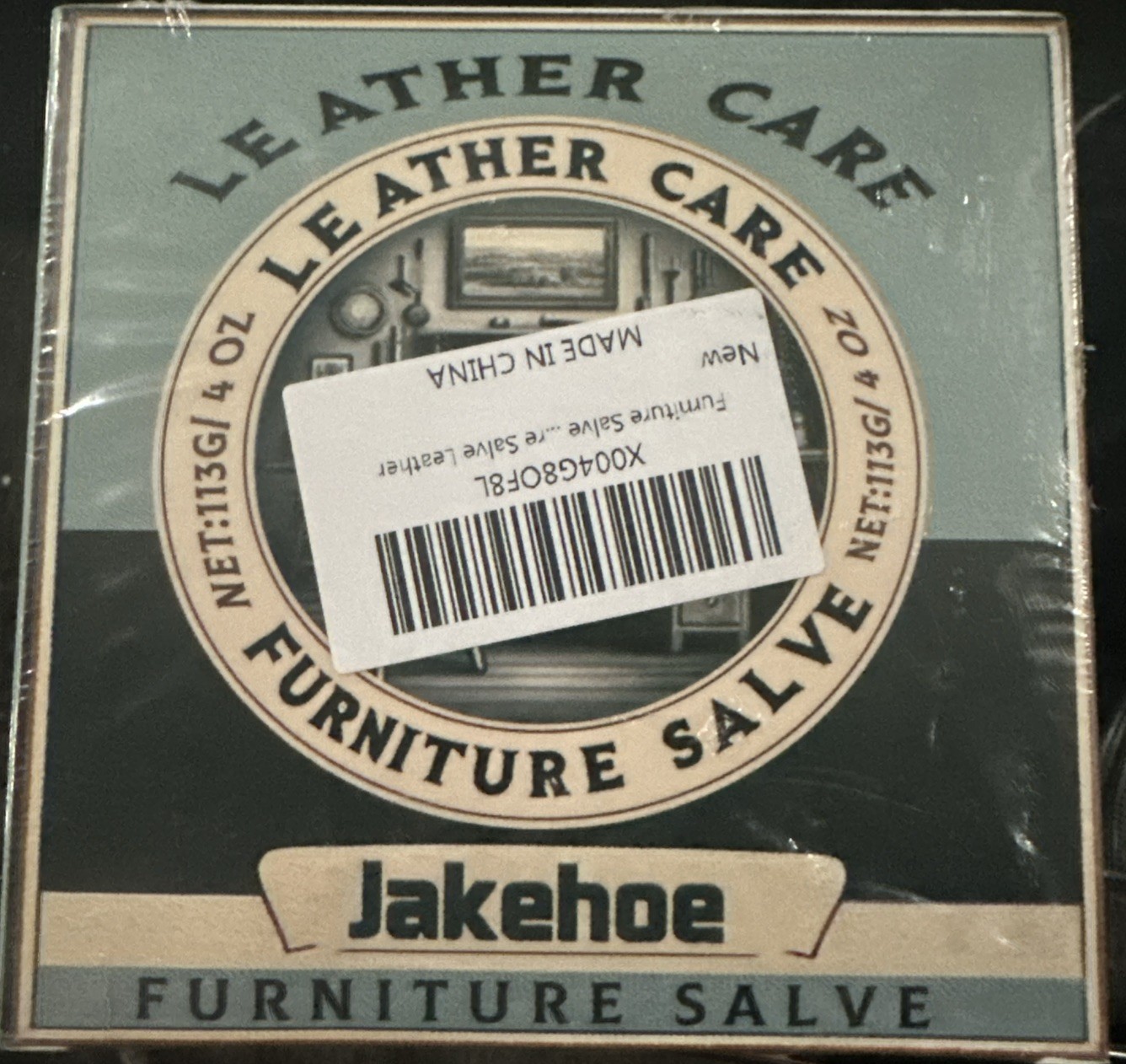 Jakehoe Leather Care Furniture Salve 4oz, Leather Bags, Furniture, Car Seats Etc