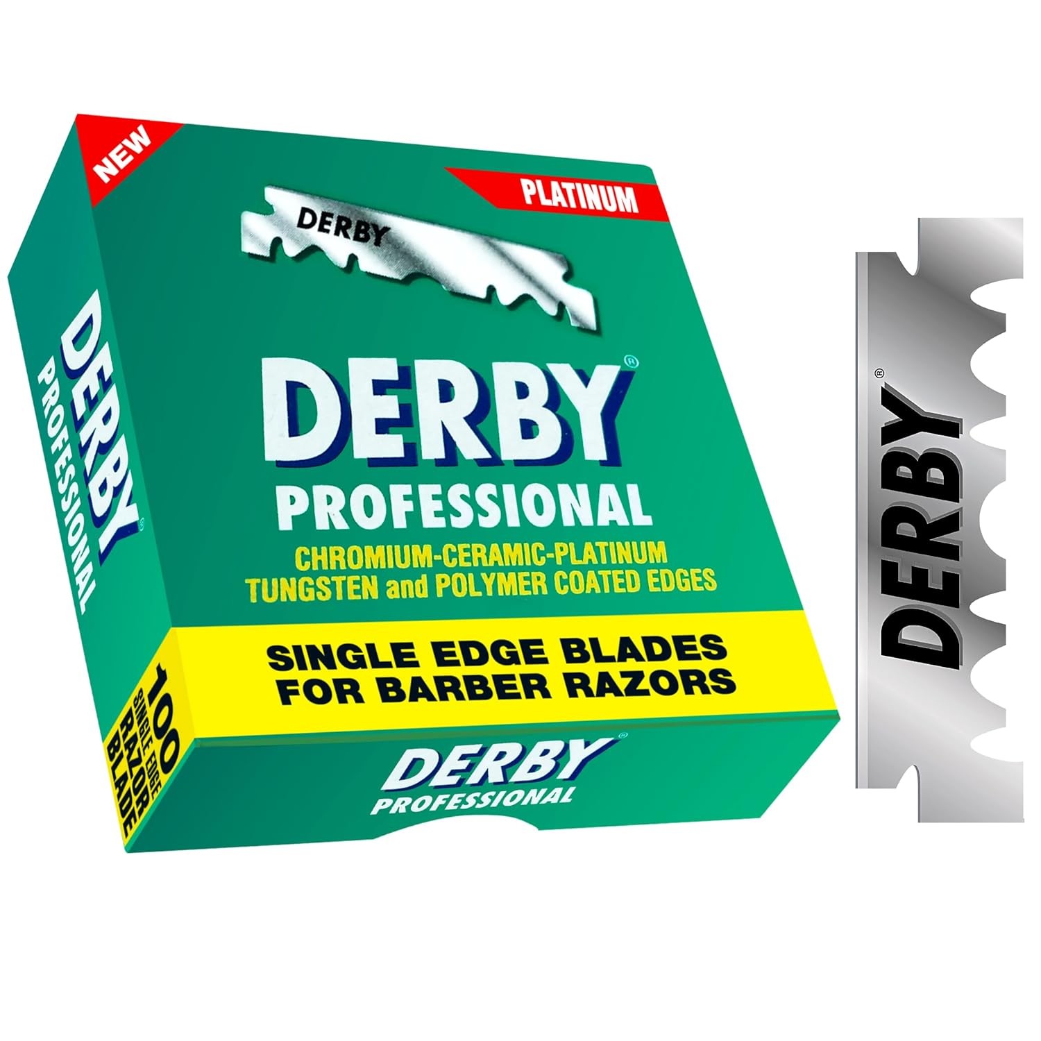 1000 “Derby Professional” Single Edge Razor Blades for straight razor