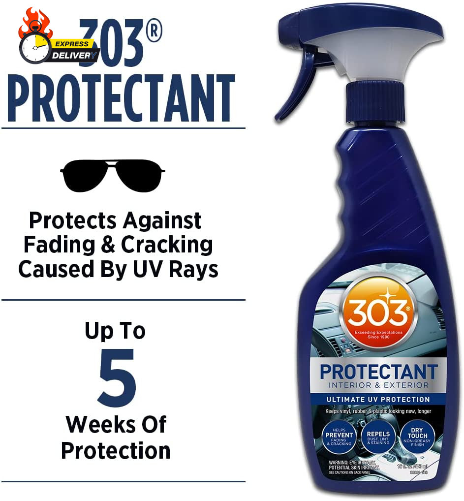 303 Automotive Protectant – Provides Superior UV Protection, Helps Prevent Fadin