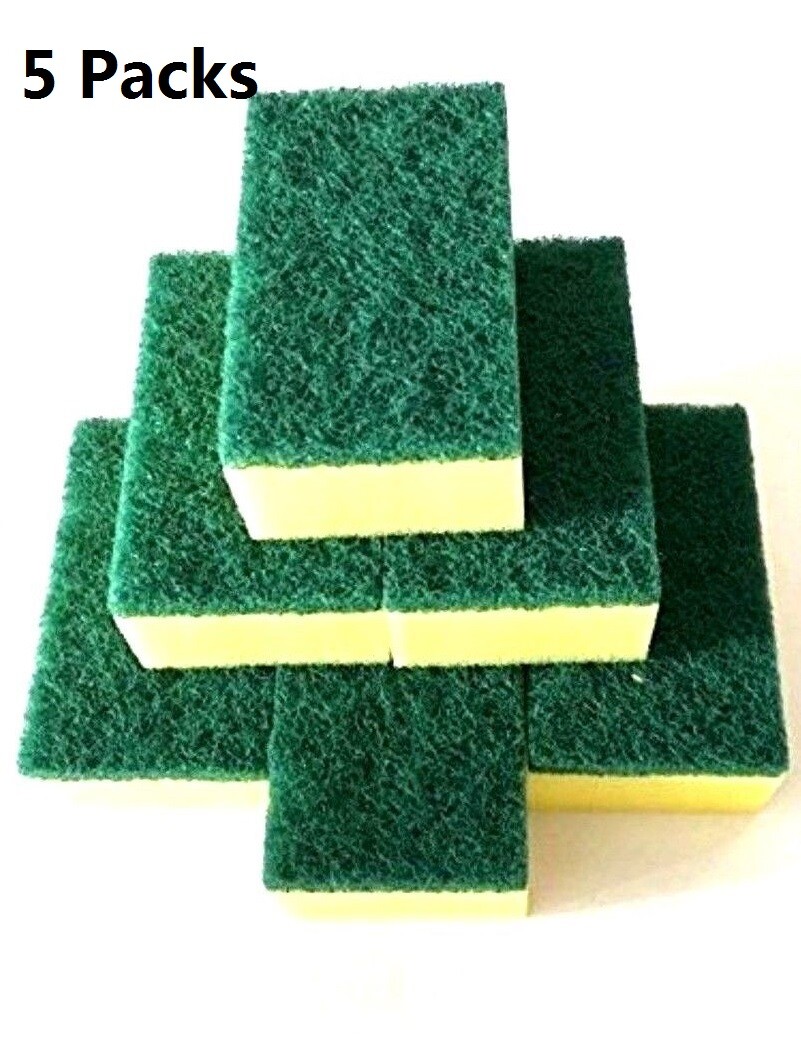 6 Pcs Shining Non-Scratch Kitchen Sponge Scrubber Sponges Dish washing Wholesale
