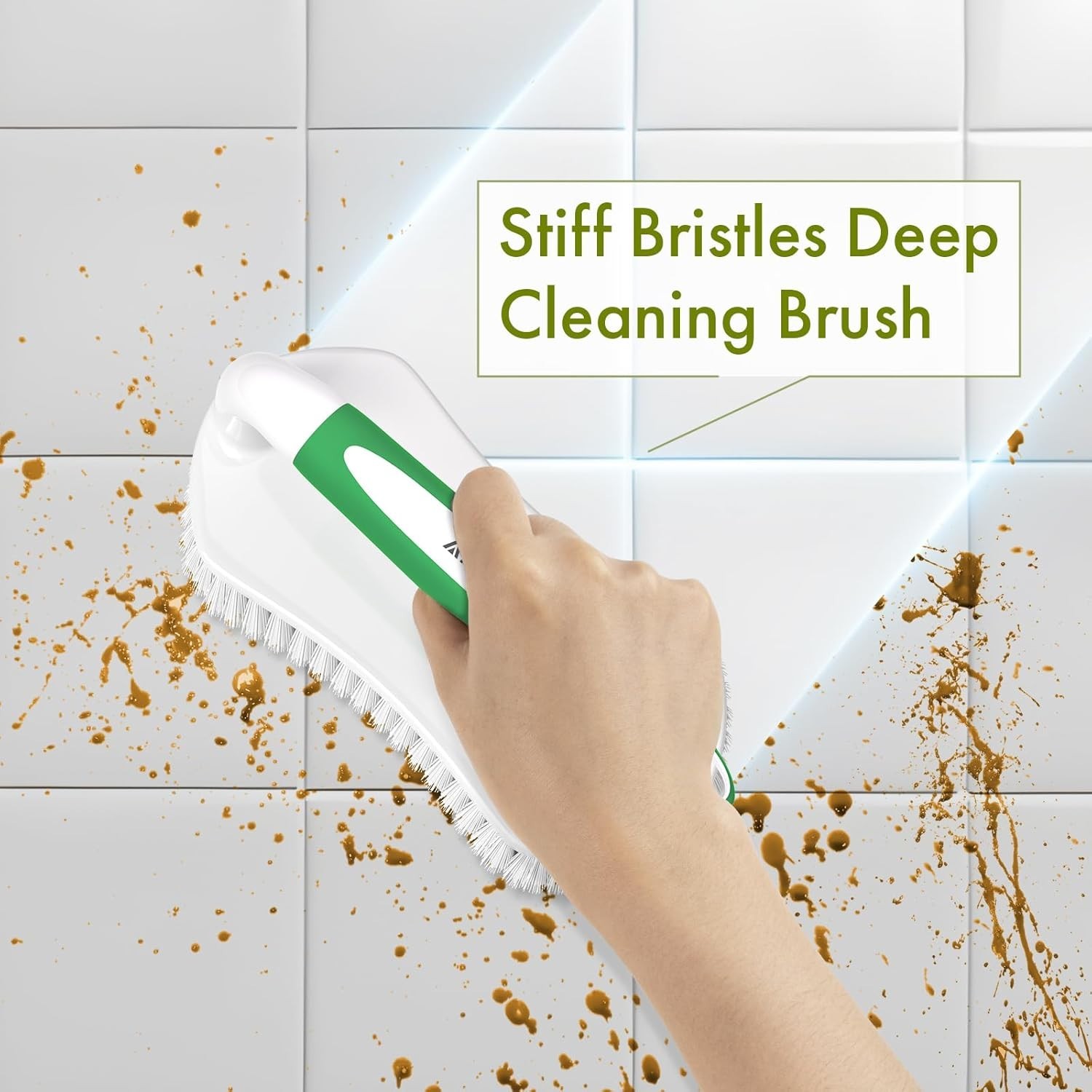 Sturdy Dual-Tone Scrub Brush Set for Effortless Bathroom & Kitchen Deep Cleaning