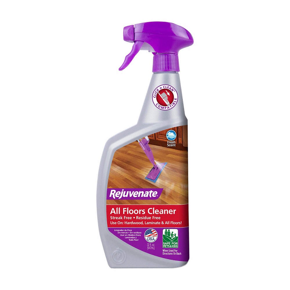 REJUVENATE RJFC32RTU All Floors Cleaner,Clear,32 oz 788N83