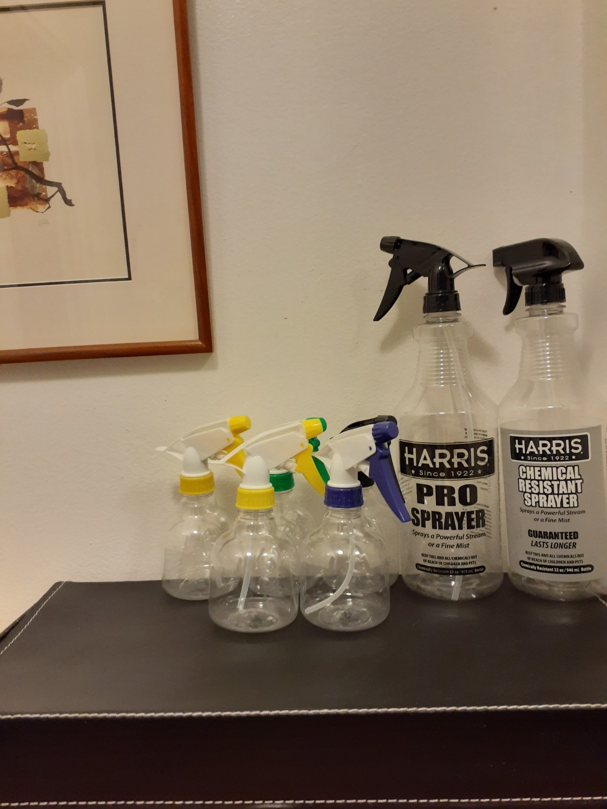 Mixed lot of spray bottles various sizes Totaling 7