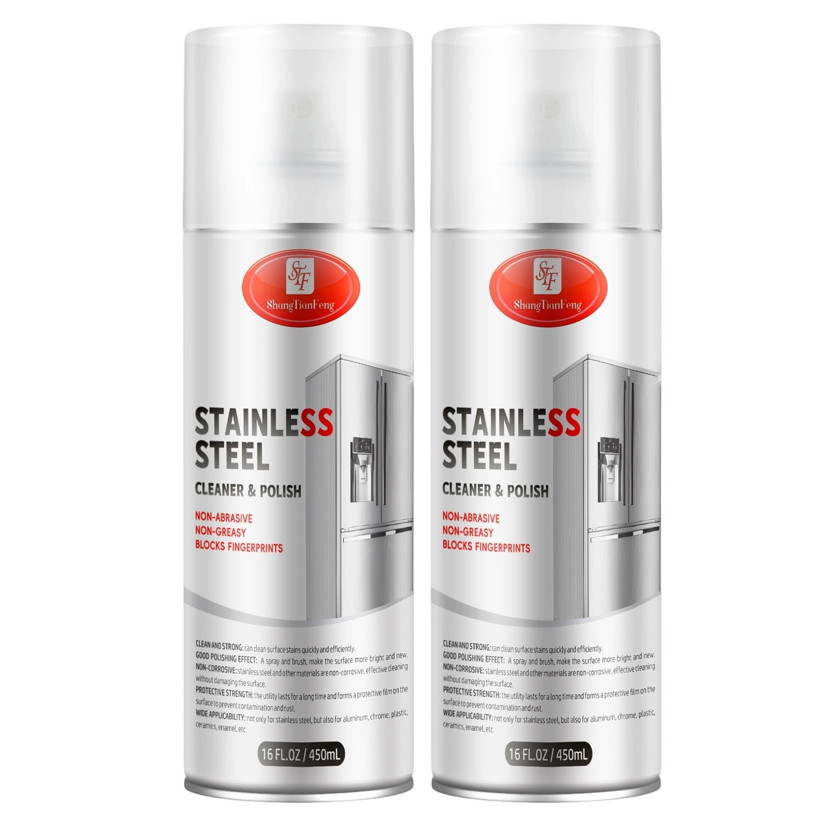 Stainless Steel Cleaner and Polish Spray, Fights Fingerprints, Leaves No Streaks