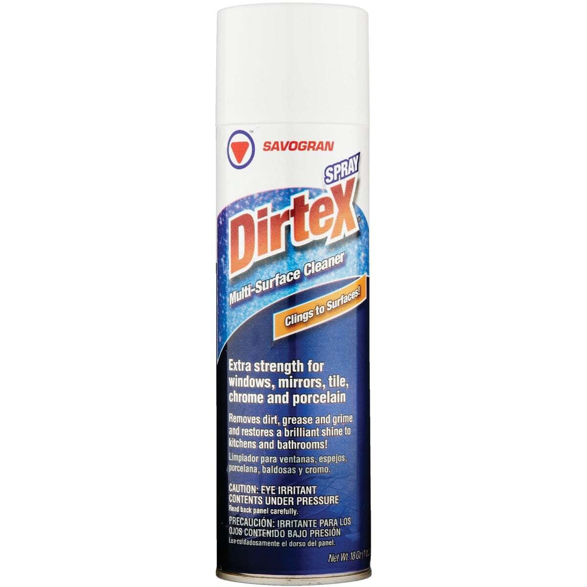 Dirtex 10761 Cleaner, 18 oz Can, Liquid, Ammonia, Clear