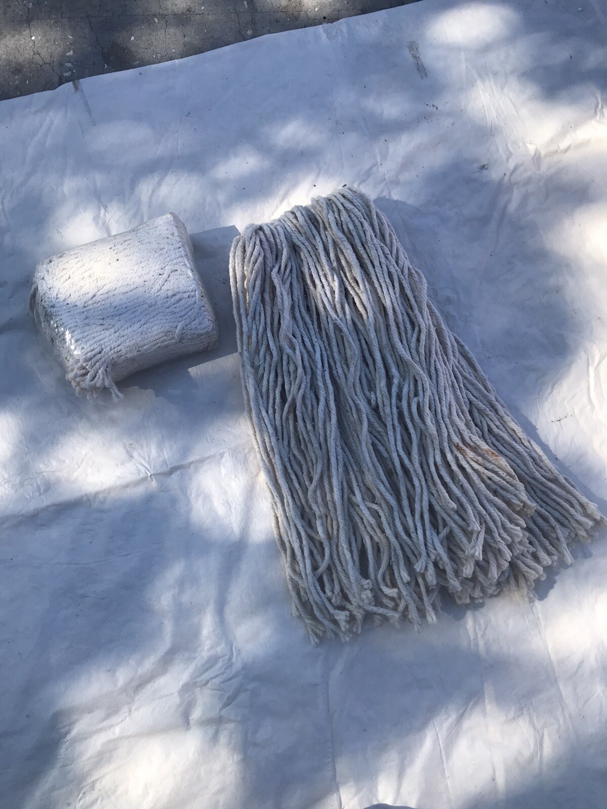 Boardwalk Cut-End Wet Cotton Mop Head No. 32 & No. 24 White 2 Lot New