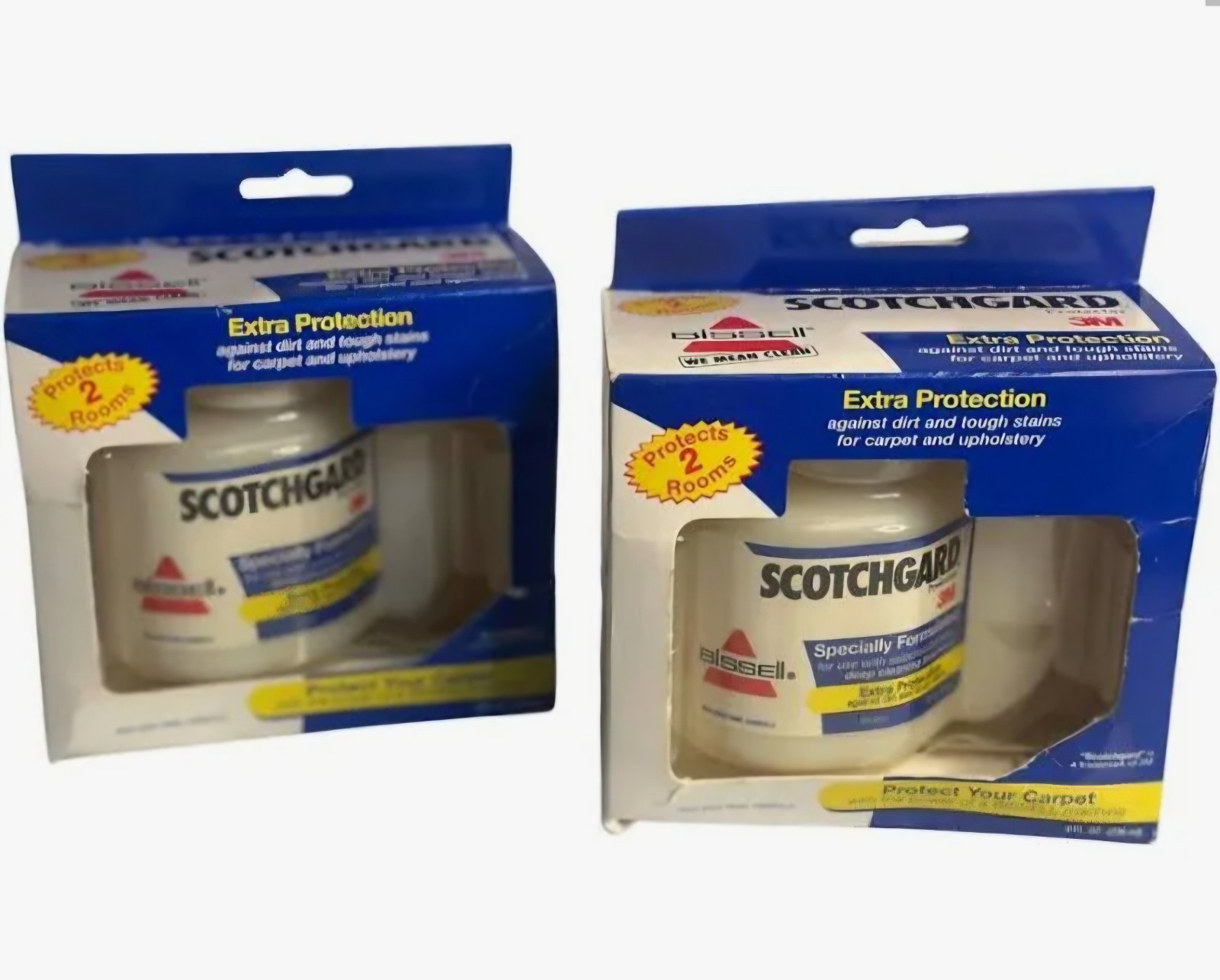 2 PKS. BISSELL SCOTCHGARD 3M EXTRA PROTECTION – CARPET, RUGS, UPHOLSTERY ETC 8OZ