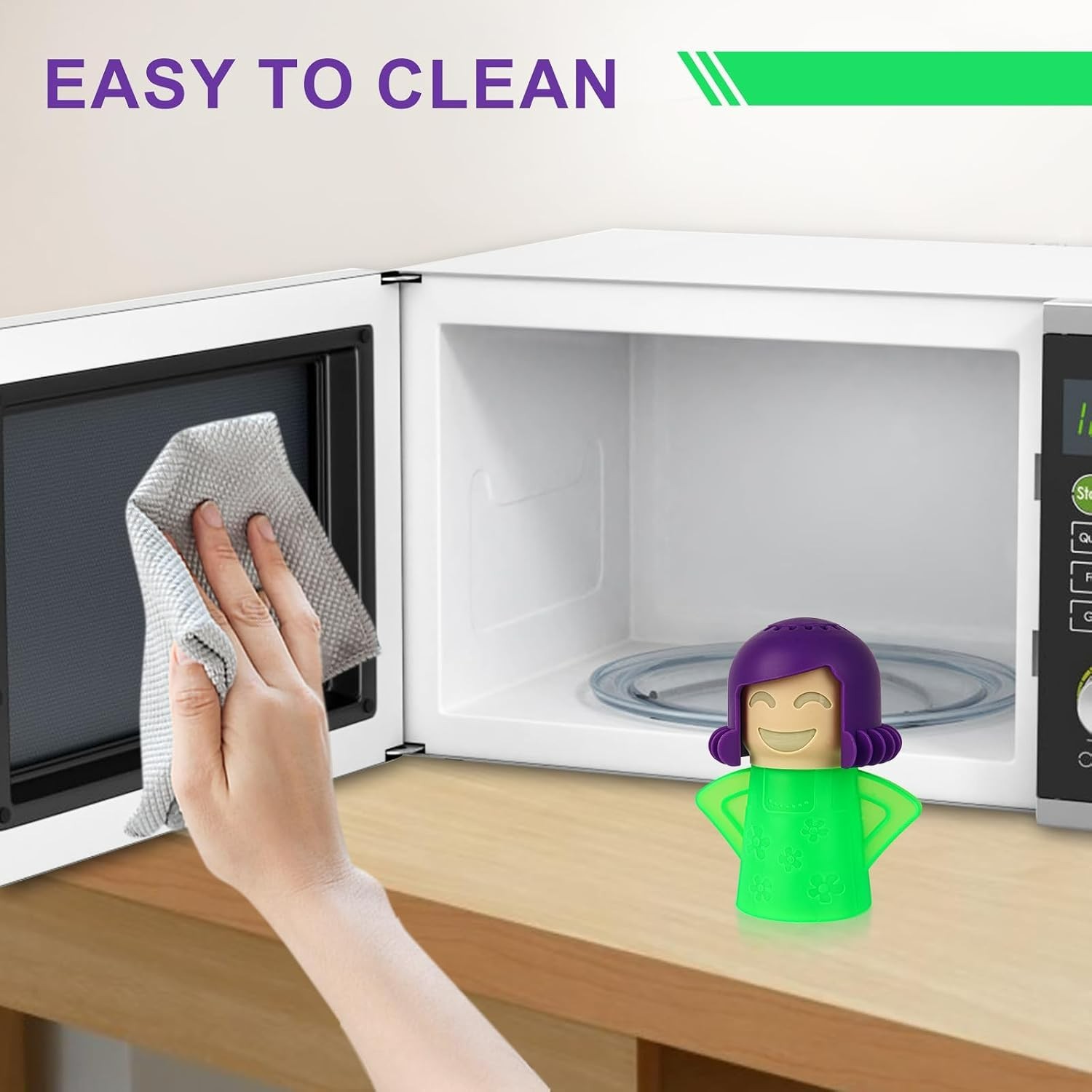 Eco-Friendly Microwave Steam Cleaner – Natural Vinegar Cleaning Tool 1 Fl Oz