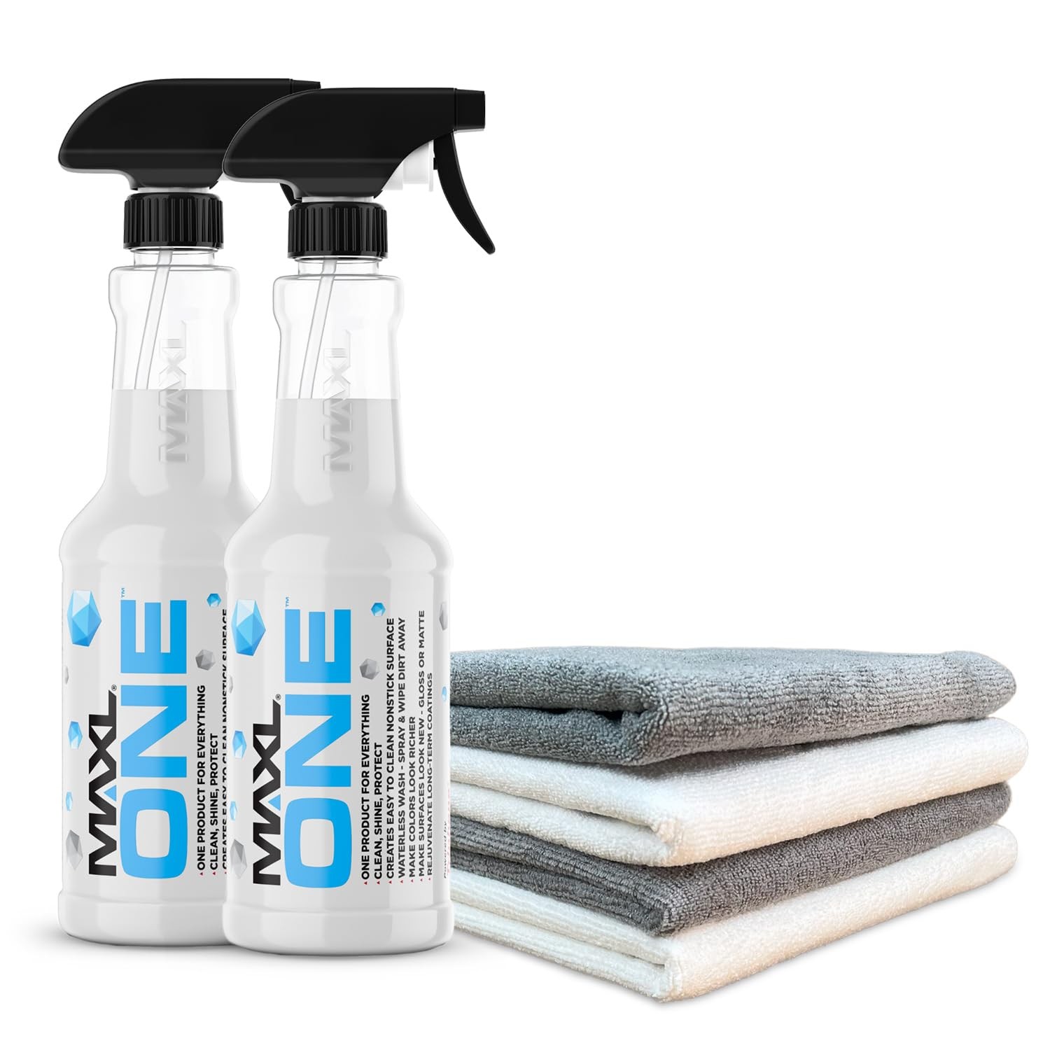 Car Spray with Triphene Technology, Quick Spray (2, 20oz w 4 Micro Fiber Cloth)
