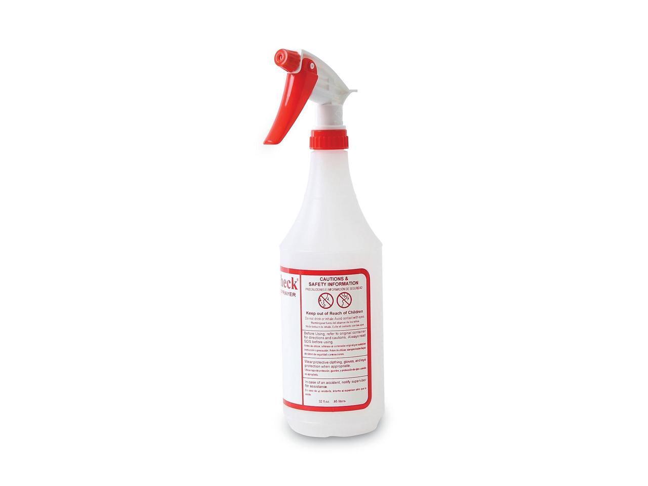 Boardwalk Trigger Spray Bottle 32 oz Clear/Red HDPE 3/Pack 03010