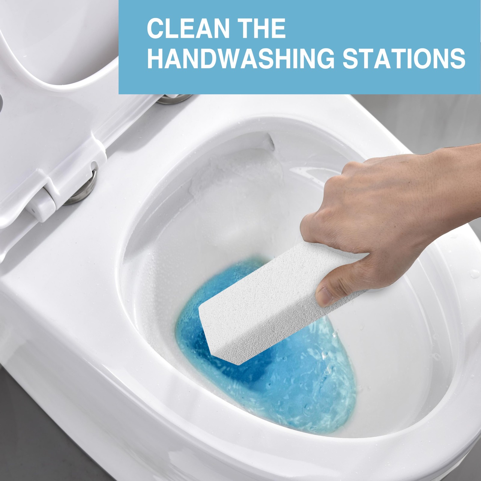 6 PCS Pumice Stone Toilet Bowl Cleaner Set for Bathroom, Kitchen, Pool & Grill
