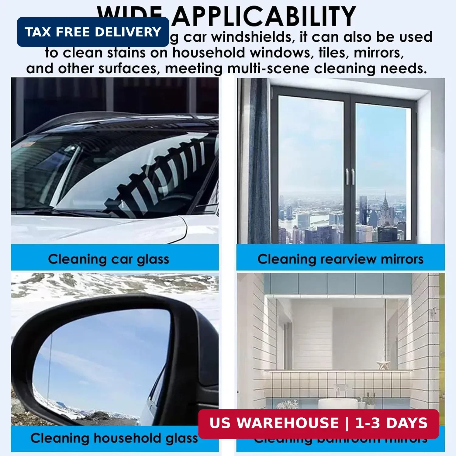 200 PCS-Car Windshield Washer Tablets, Glass Cleaner, Concentrated Effervescent
