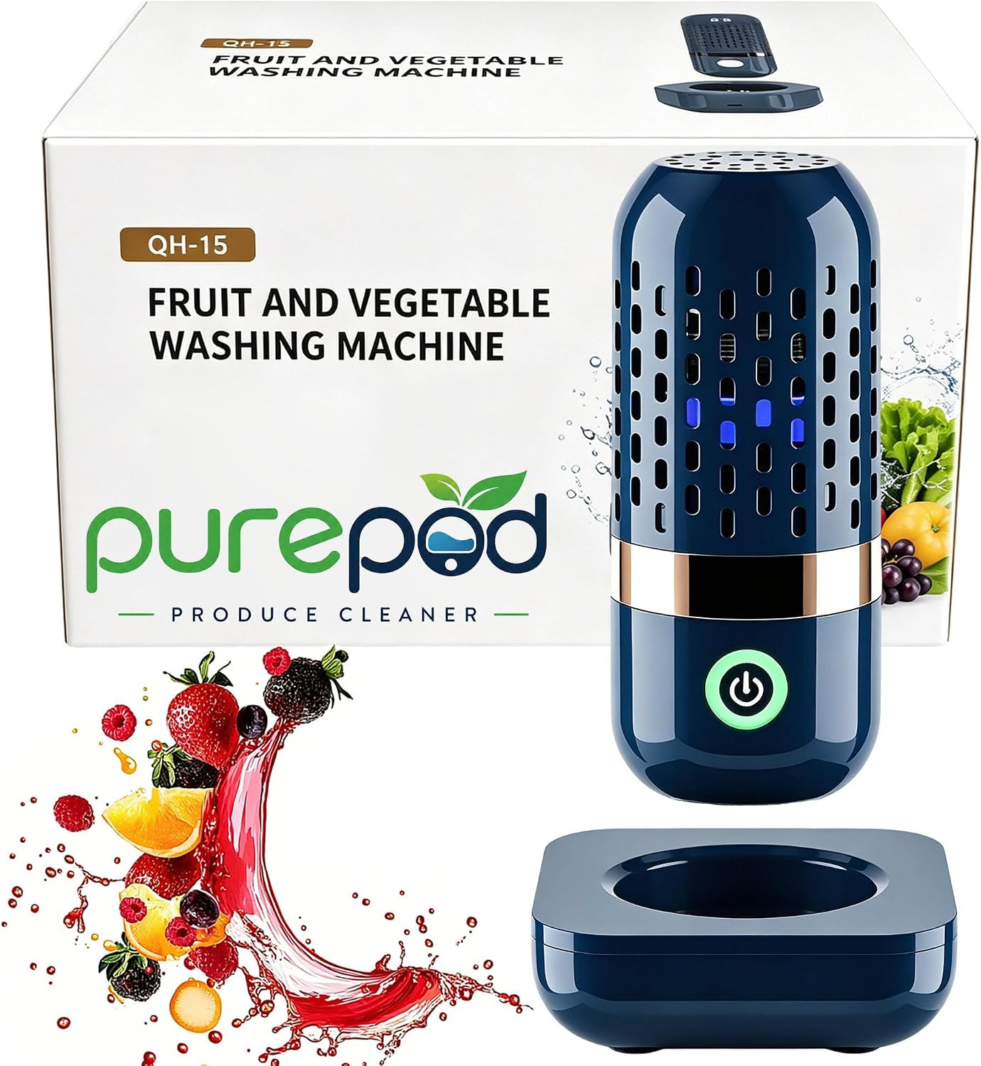 Produce Cleaner & Vegetable Cleaner with Oh-Ion Technology, Wireless Rechargeabl