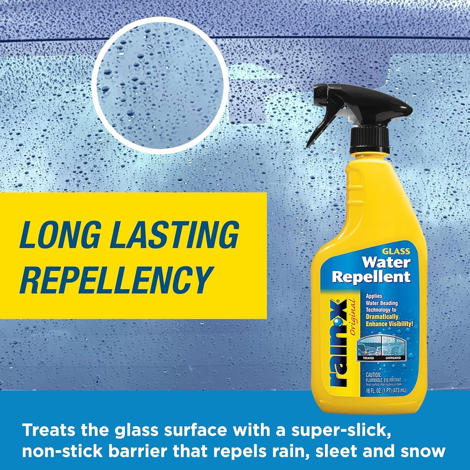 Glass Treatment Trigger, 16 Fl Oz – Exterior Glass Treatment to Dramatically …