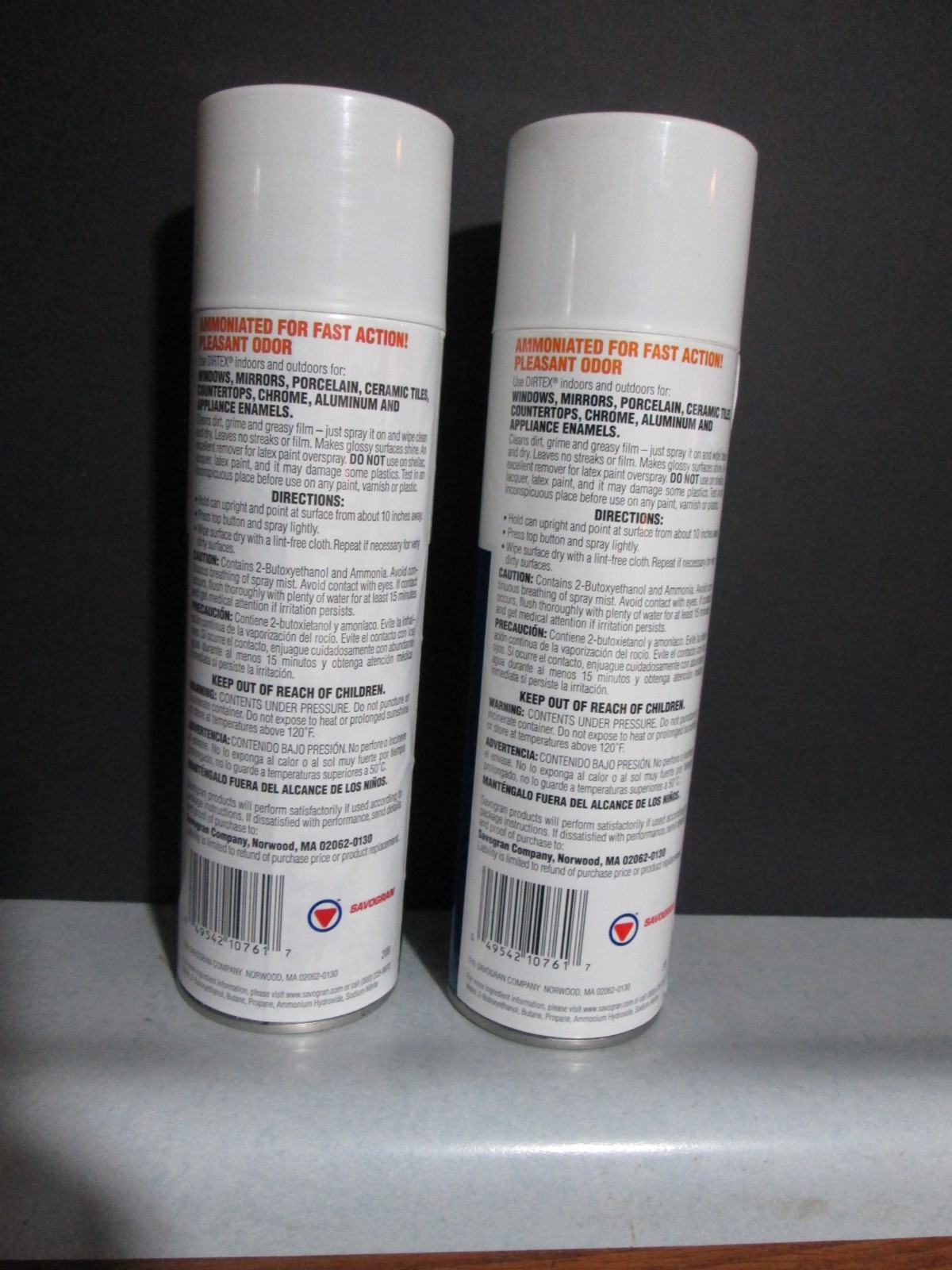 Savogran 10761 Dirtex Spray Cleaner 18 Ounce Multi Surface 2 Pack