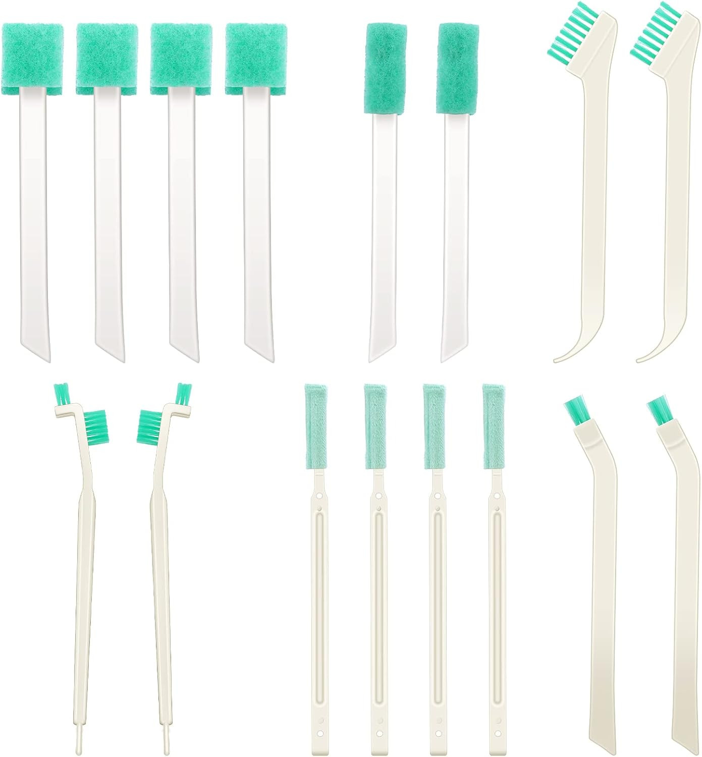 16 Pcs Small Household Cleaning Brushes, Deep Detail Crevice Cleaner Brush Crevi