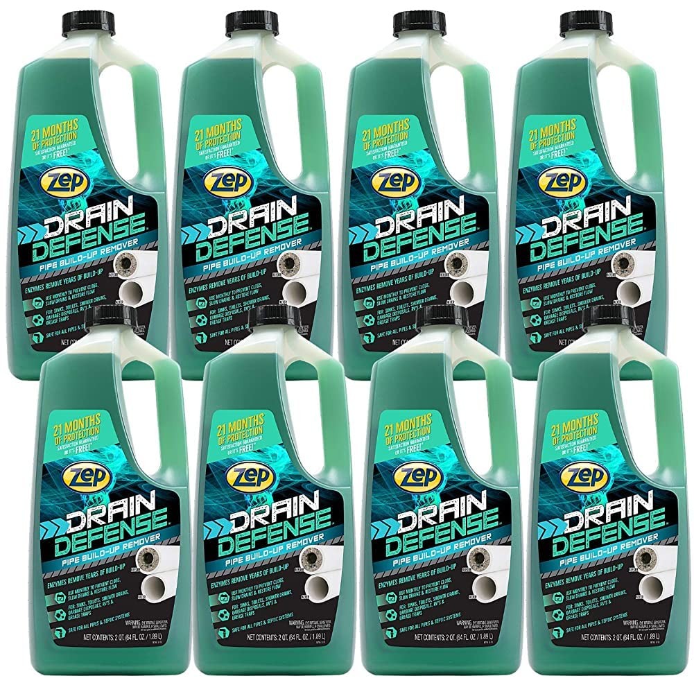 Pipe Build Up Remover 64 fl oz Zep Drain Defense Build Up Remover Drain Cleaner