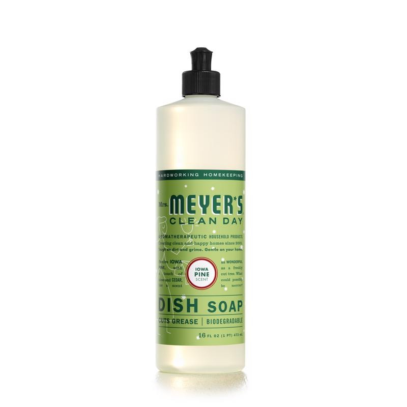 Mrs. Meyer’s Clean Day Iowa Pine Scent Liquid Dish Soap 16 oz 1 pk (Pack of 6)