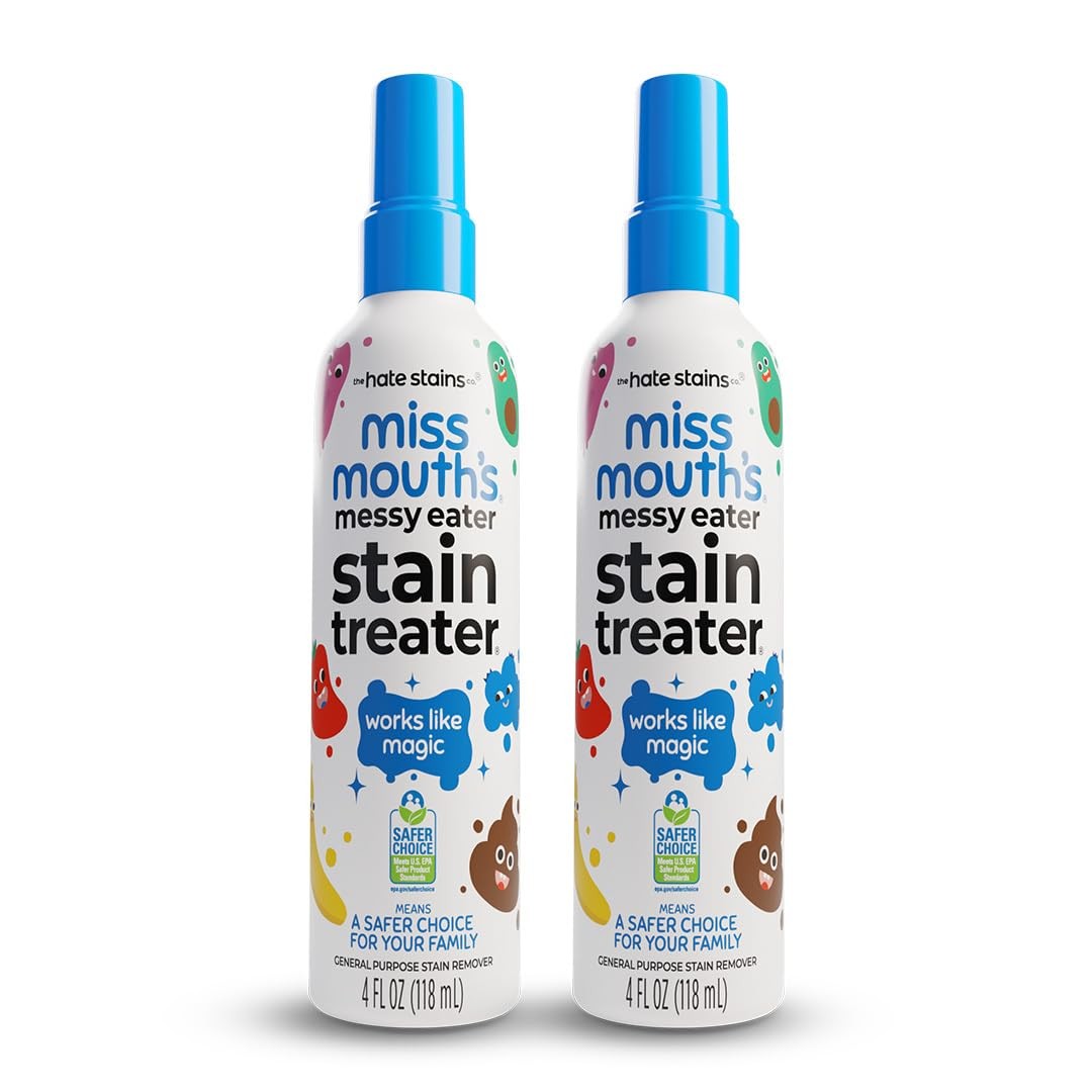 Miss Mouth’s Messy Eater Stain Treater Spray – 4oz 2 Pack Stain Remover –