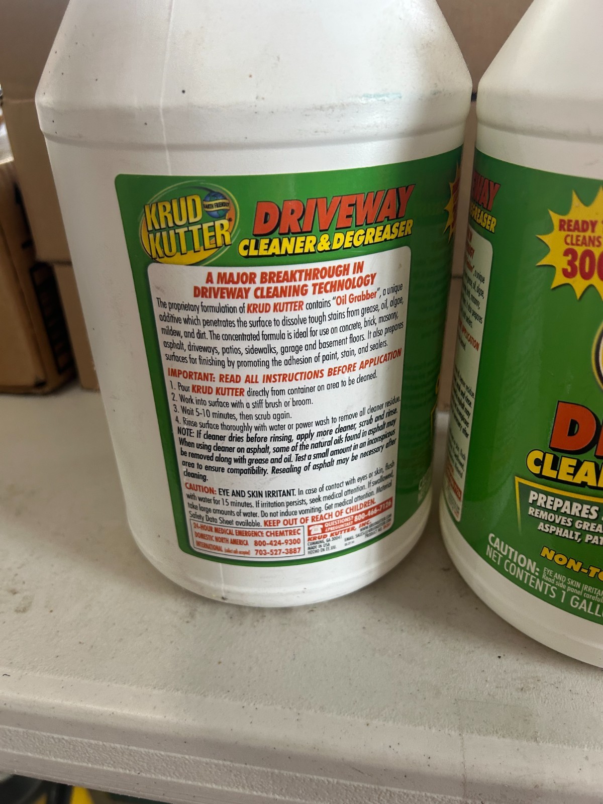 2-pack 1-gallon Krud Kutter Driveway Cleaner Degreaser Stain Remover concentrate