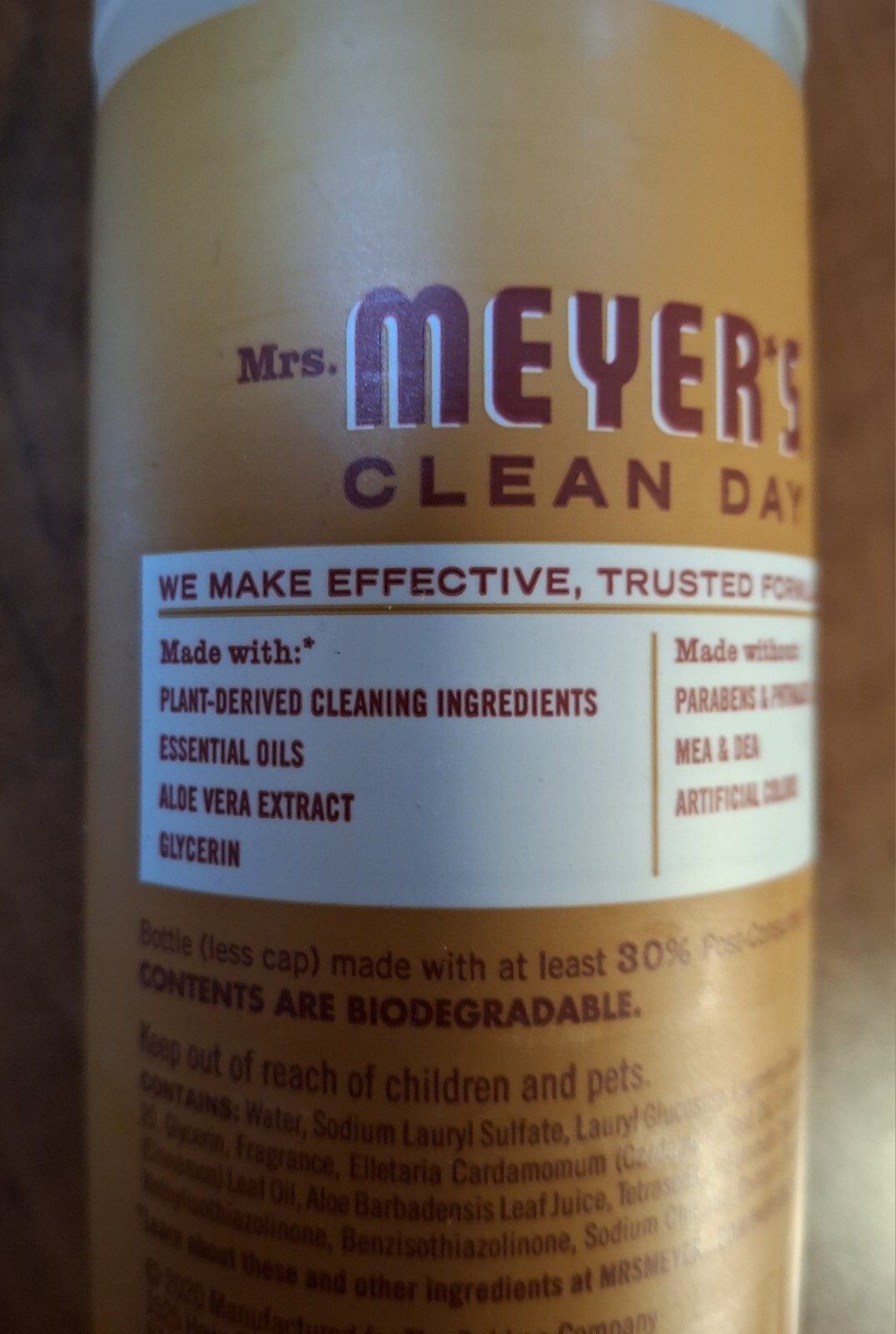 NEW, Mrs. Meyer’s Clean Day 16 Oz. Apple Cider Dish Soap 70050