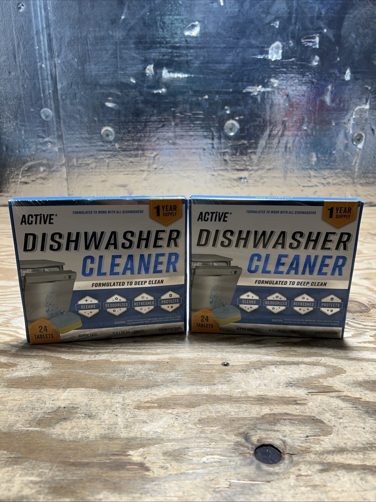 Active Dishwasher Cleaner 24 Tablet Pack – Lot of 2