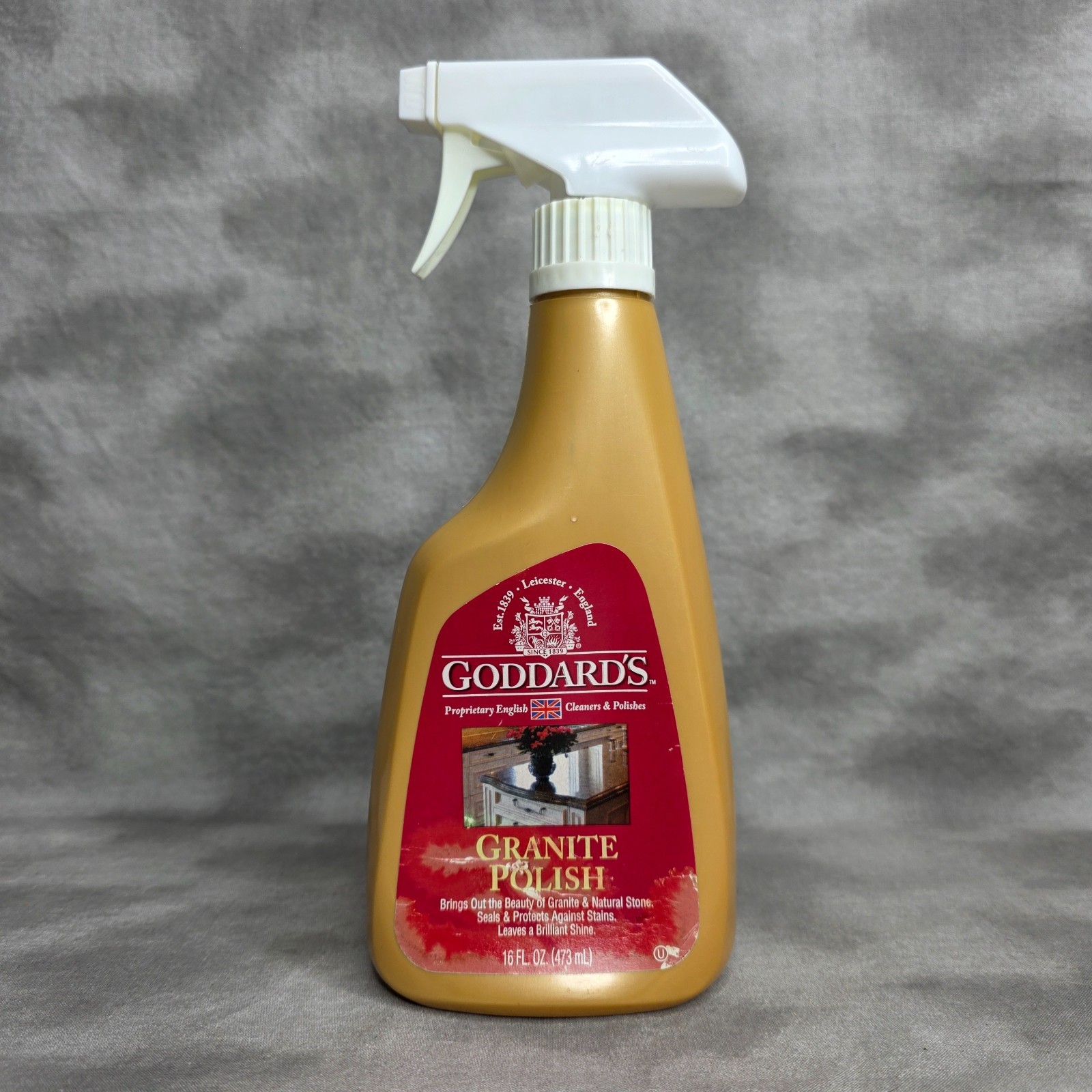 Goddard’s Granite Polish Liquid RED LABEL HTF 16 fl oz – 90% Full