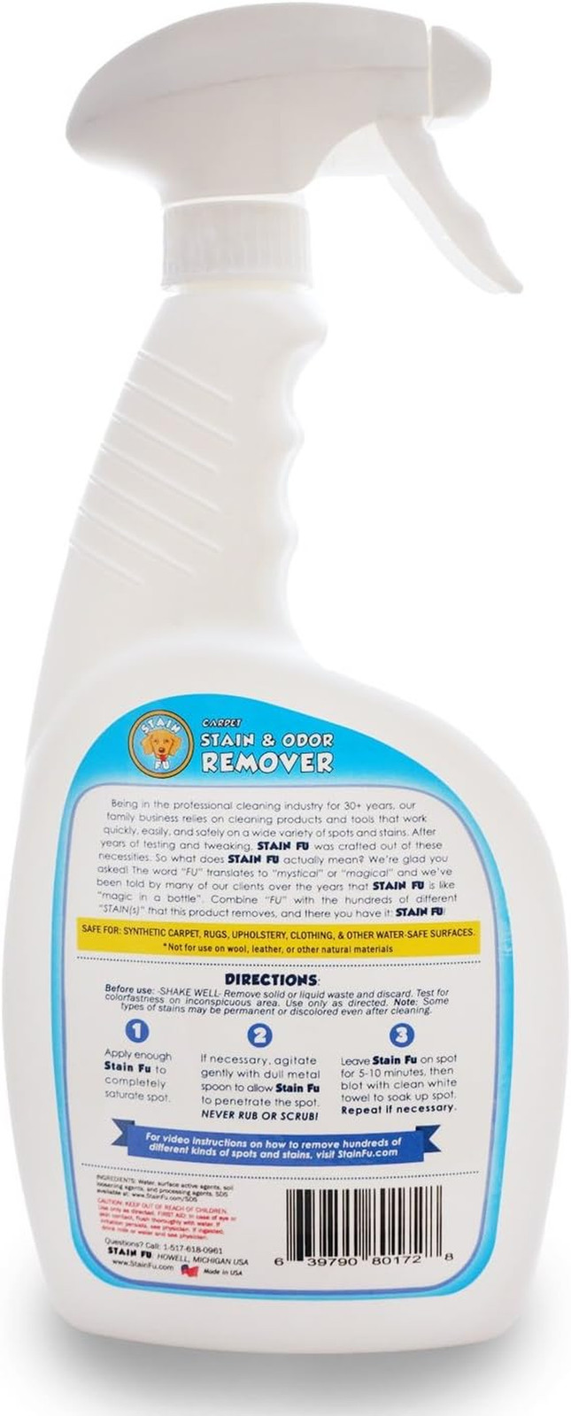 Pro Strength Carpet Odor & Stain Remover Works like Magic in a Bottle on Tough U