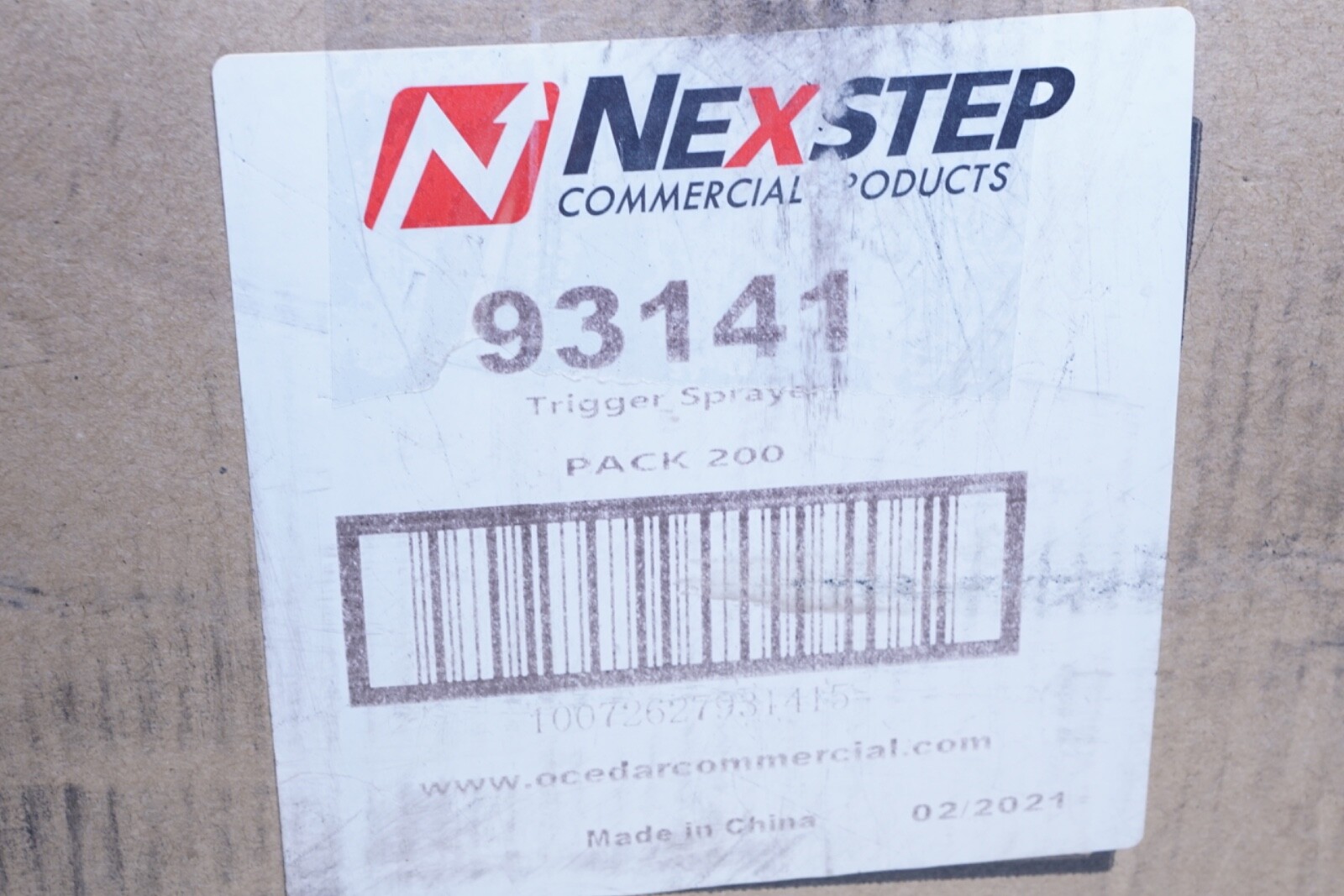 New Lot of 200 Nexstep 93141 Trigger Sprayer 93141 1.1 mil Spray Output 9″ Tube