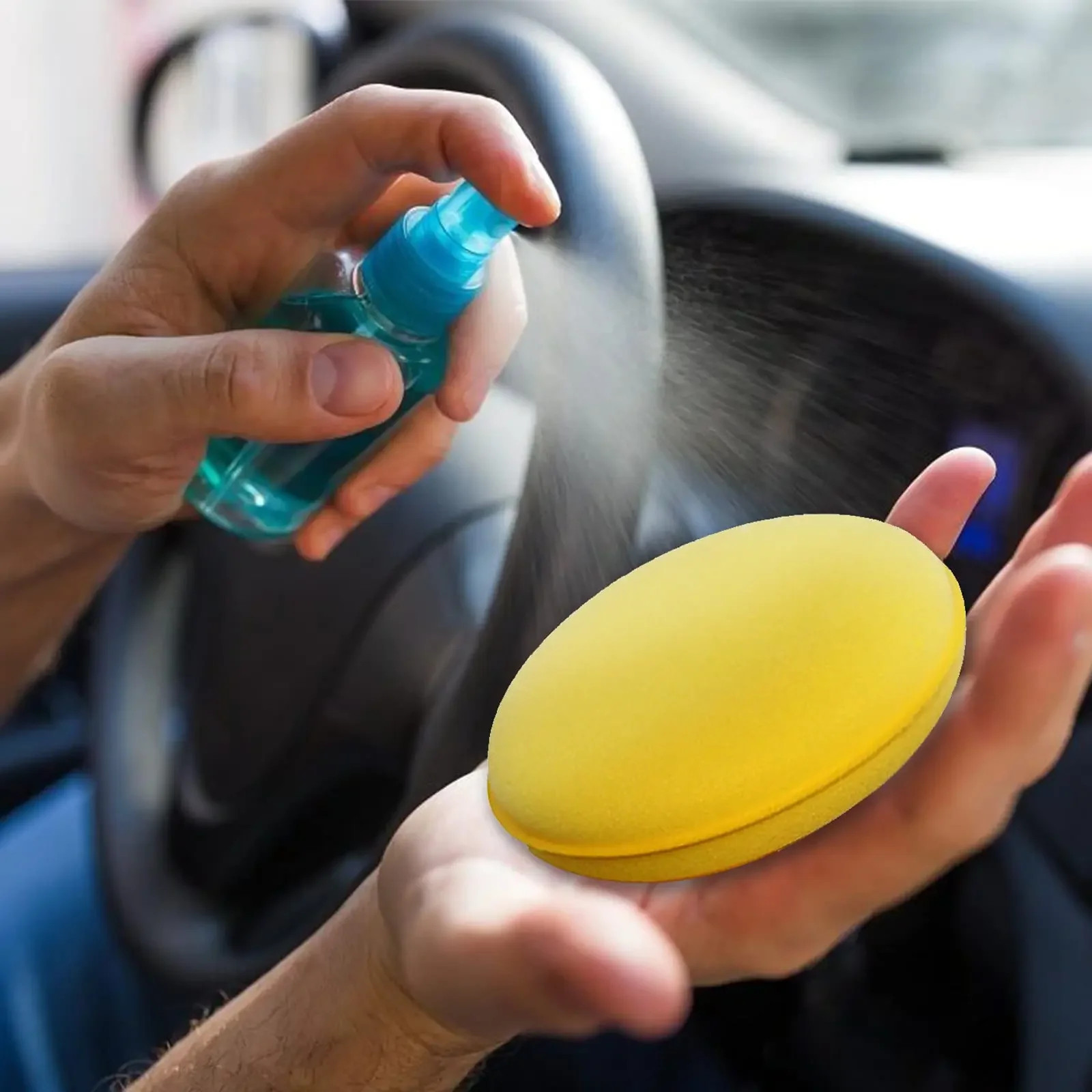 Car Waxing Foam Sponge Applicator Pads Soft Polish Cleaning Detail Tool Kit