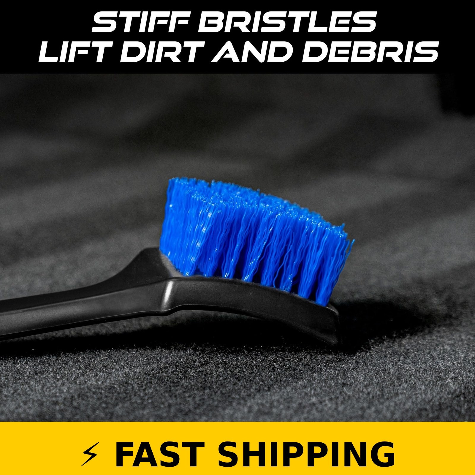 Viking Carpet Cleaning Brush – 8.3×2.5in, Black/Blue