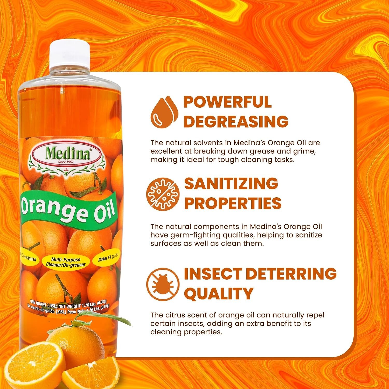 Potent Orange Oil for Wood Treatment – 32oz, 2-Pack
