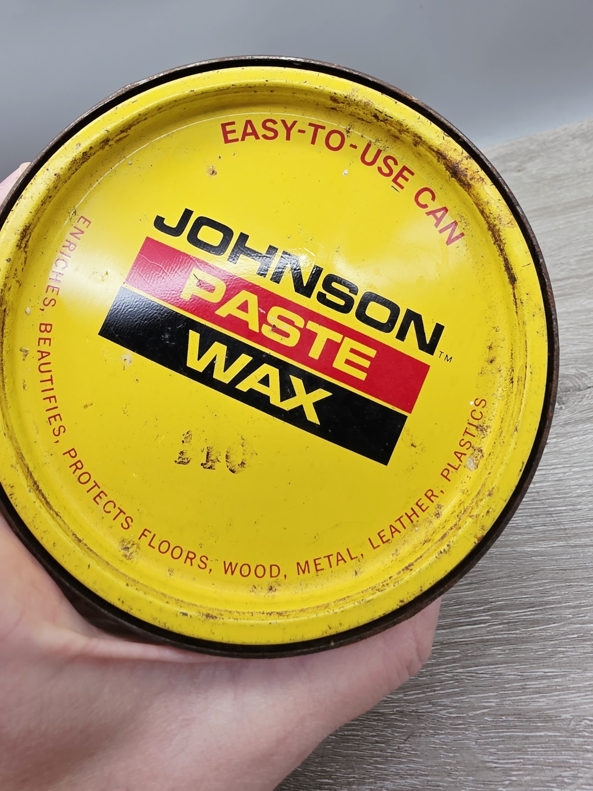 SC Johnson Paste Wax 16 oz Open Can Discontinued USA. 17.4 Oz Weight!!