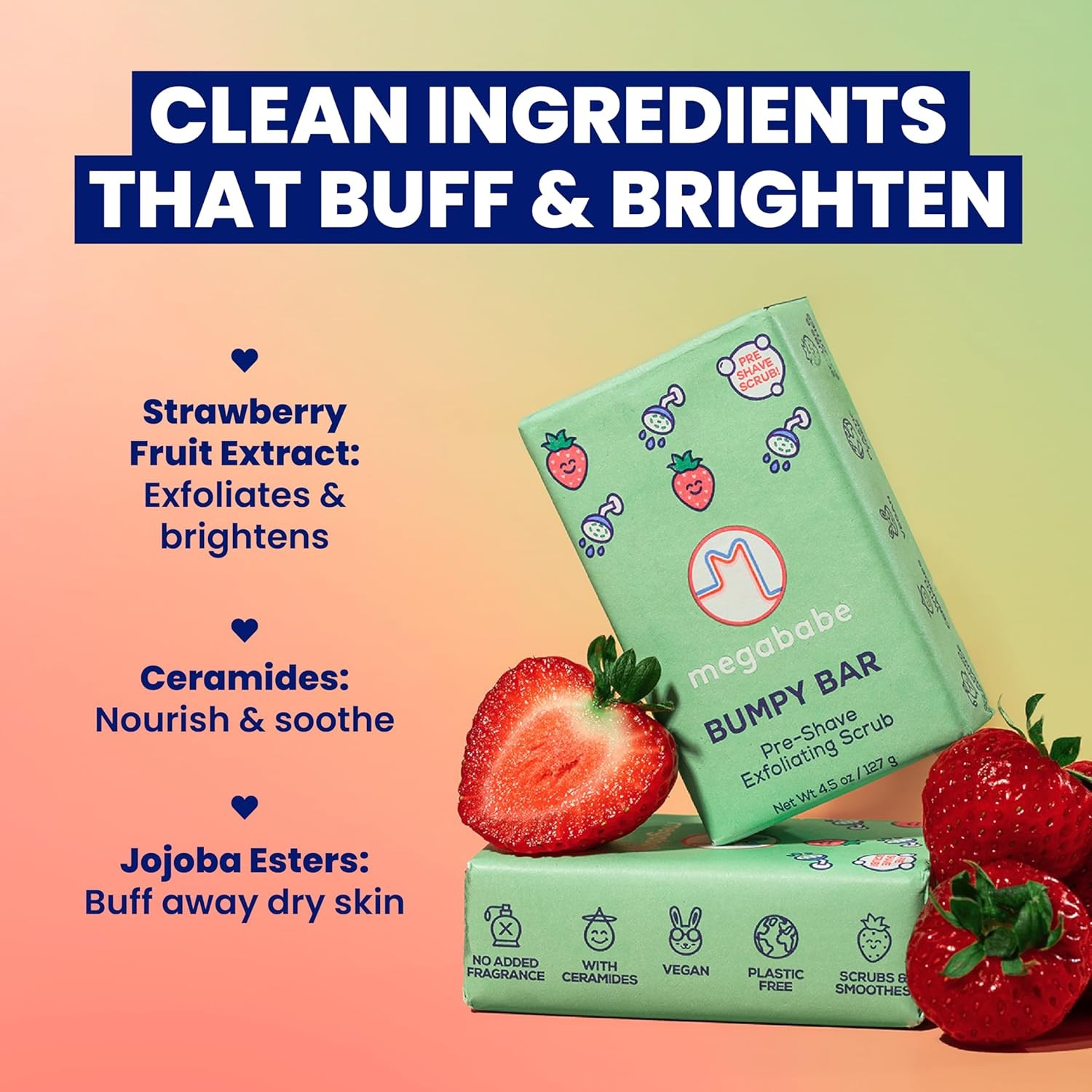 Bumpy Bar | Pre-Shave Exfoliating Scrub | with Shea Butter,