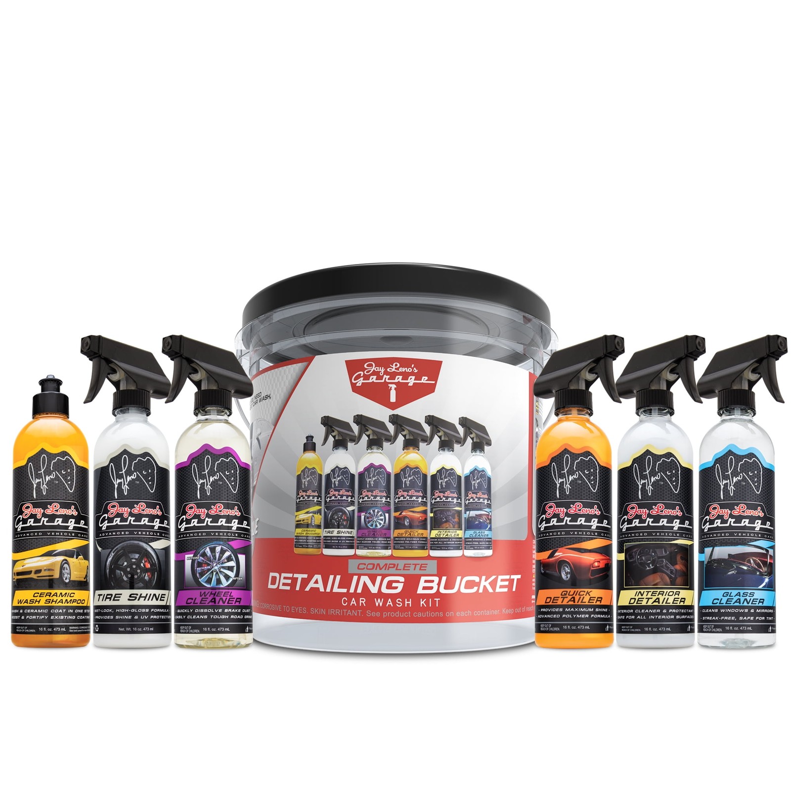 Complete Detailing Bucket Car Wash Kit – 8-Piece All-in-One Car Care Set